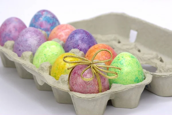 Huevos Pascua Coloridos Alimentos Primavera — Foto de Stock