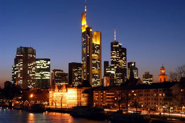 Skyline Франкфурта Майна — стоковое фото