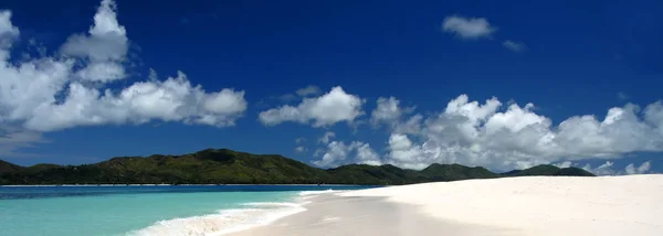 Seychelles Indian Laut Pulau Mahe Dengan Pemandangan Pulau Eden — Stok Foto