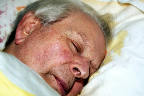 Sleeping Man Blanket — Stock Photo, Image