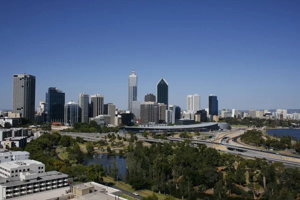 Vista Panorâmica Majestosa Vista Urbana Cidade — Fotografia de Stock