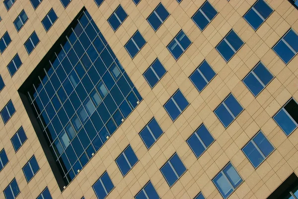 Scenic Urban View Modern Skyscrapers Facade — Stock Photo, Image