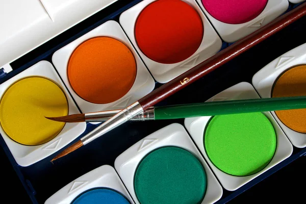 Suluboya Renk Kutusu Sanat — Stok fotoğraf