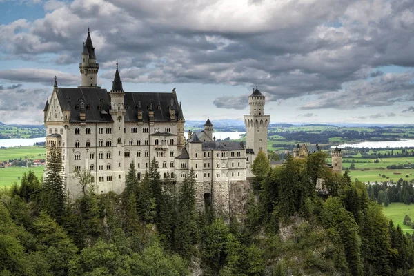 Zamek Neuschwanstein Bawarii Sfotografowany Jesienią Zeszłego Roku Mam Nadzieję Się — Zdjęcie stockowe