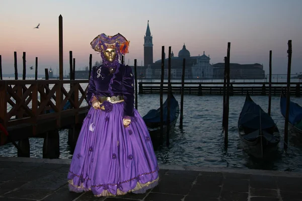 Kvinna Venice Italien — Stockfoto