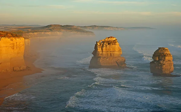 Apostles Great Ocean Road Australia Nnote Travelers Hovering Beach Nunfortunately — ストック写真