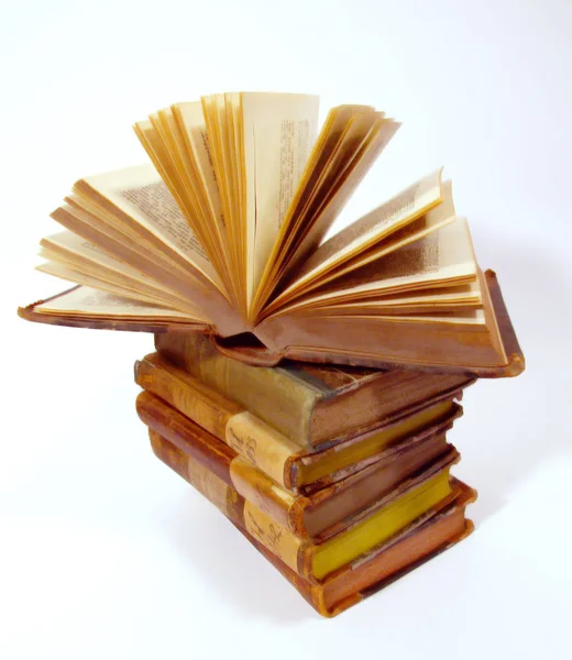 Oude Boeken Literatuur Lezen — Stockfoto