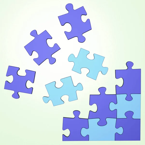 Puzzle Puzzle Pezzi Gioco — Foto Stock