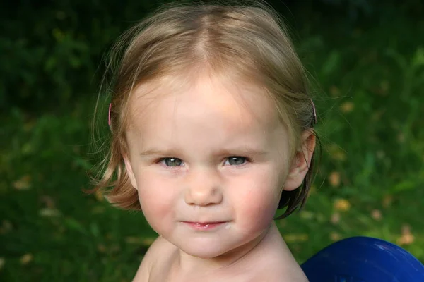 Closeup Portrait Cute Baby — Stock Photo, Image