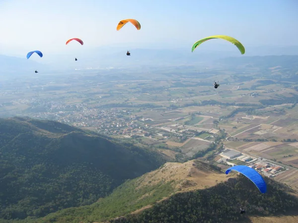 Paragliding Recreatieve Competitieve Avontuurlijke Sport — Stockfoto