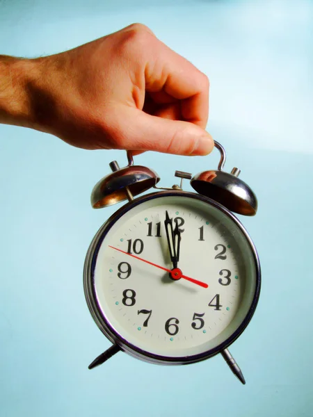 Hand Alarm Clock — Stock Photo, Image