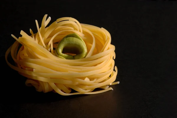 Pasta Bakgrund Livsmedelskoncept — Stockfoto