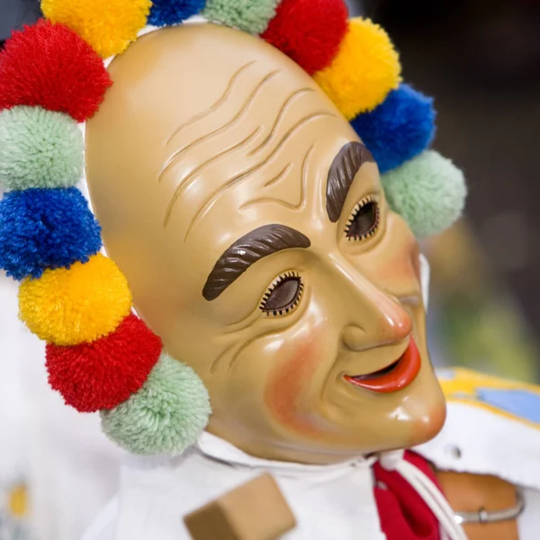 Клоун Карнавальной Маске — стоковое фото