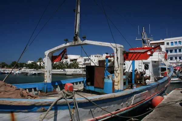 Barco Pesca Los Naxos — Foto de Stock