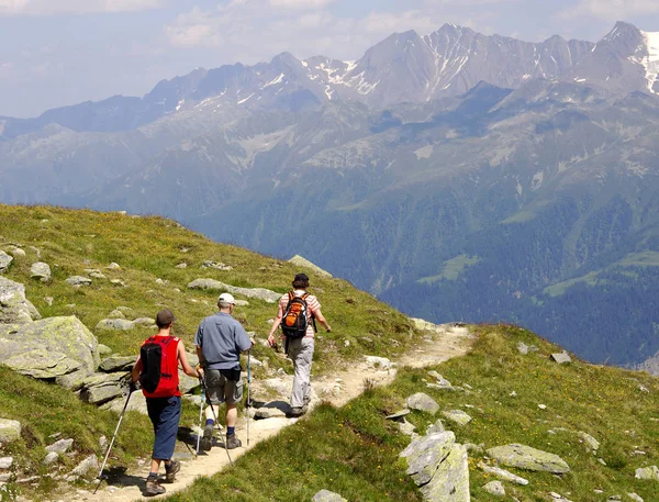 Scenic View Majestic Alps Landscape Stock Image