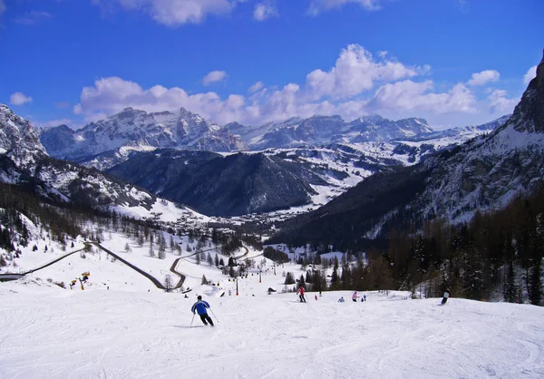 Vista Panoramica Del Maestoso Paesaggio Dolomitico Italia — Foto Stock