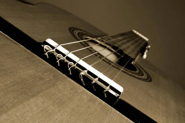 Guitarra Clássica Instrumento Musical — Fotografia de Stock