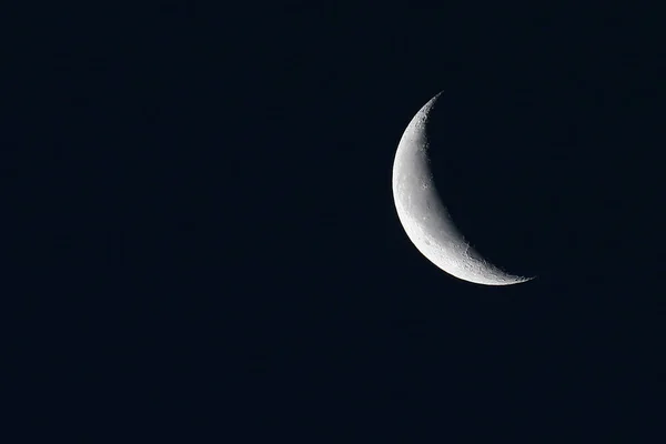 Lua Estrelas Céu Noturno — Fotografia de Stock