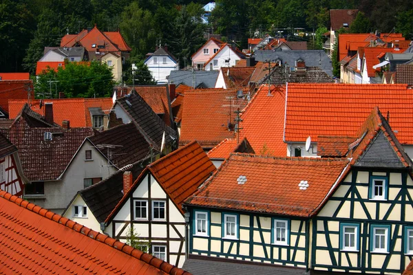 Eski Rothenburg Der Tauber Kasabası Manzarası Almanya — Stok fotoğraf