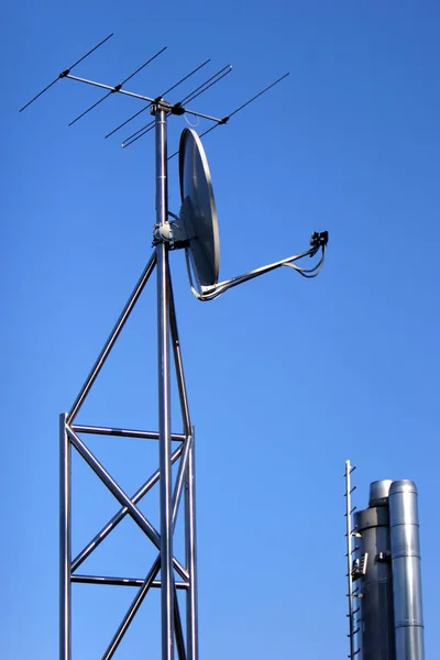Antenne Transmission Satellite Communication Distance — Photo