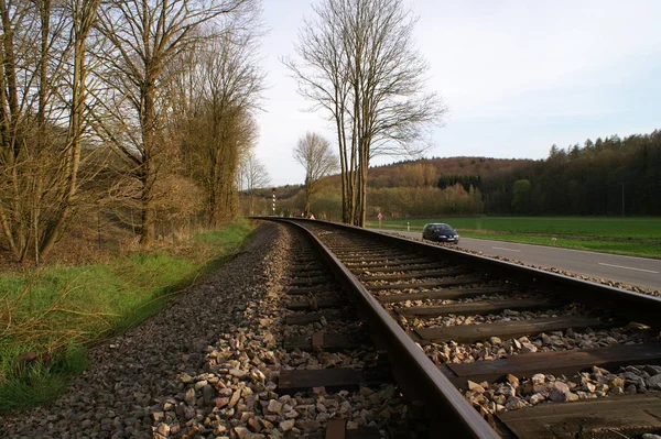 Linje Neckarbischofsheim Helmhof — Stockfoto