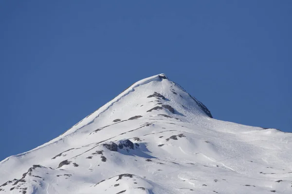 Cume Nevado Montanha Vale Safien — Fotografia de Stock