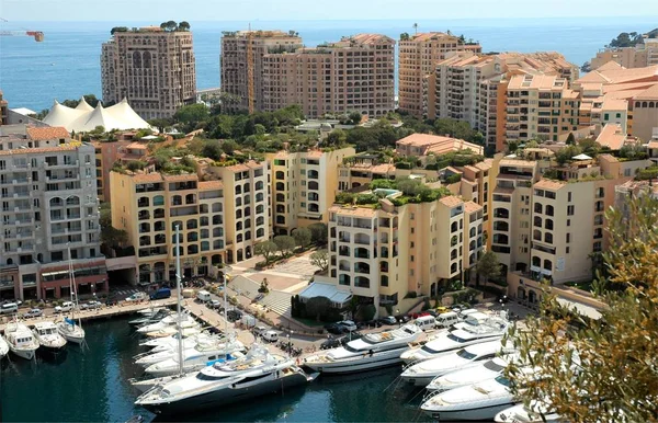 Kilátás Nyílik Város Monaco — Stock Fotó