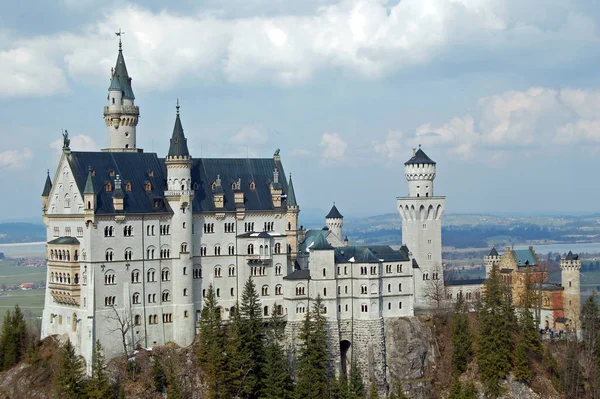 Neuschwanstein Slott Resor Och Arkitektur Koncept — Stockfoto