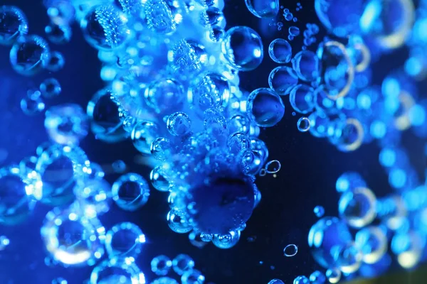 Blue Water Bubbles Studio — Stock Photo, Image