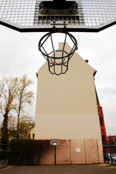 Obręcz Koszykówki Parku — Zdjęcie stockowe