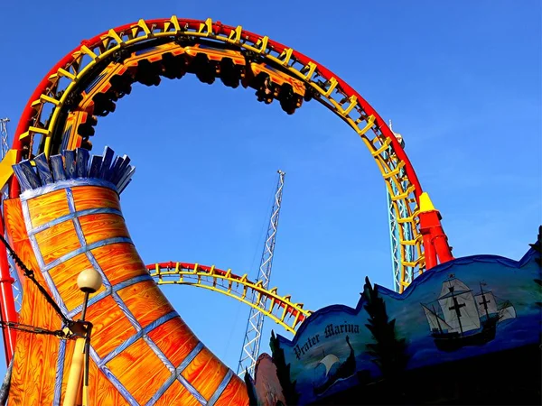 Carrusel Carnaval Parque Atracciones — Foto de Stock