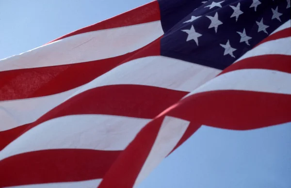 Bandeira Americana Vento — Fotografia de Stock