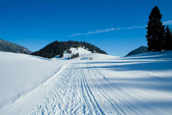 Vue Panoramique Sur Magnifique Paysage Alpin — Photo