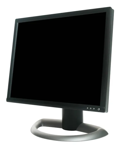 Monitor Ordenador Aislado Sobre Fondo Blanco — Foto de Stock