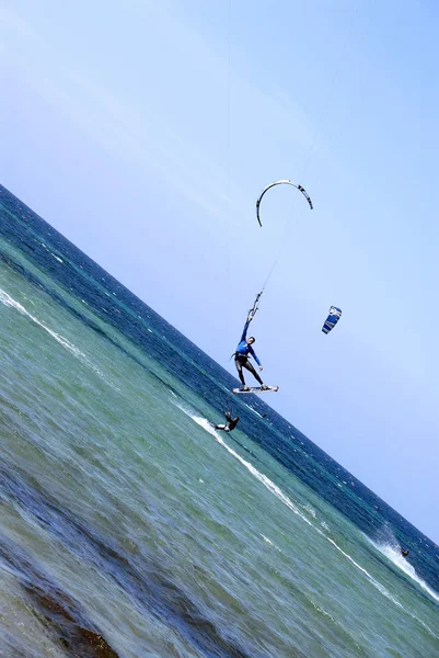 Zomer Watersport Windsurfen — Stockfoto