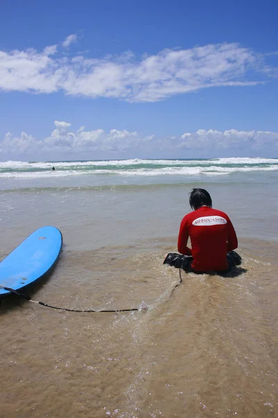 Καταγράφονται Surfers Παράδεισο Τόπος Είναι Πραγματικά Έτσι Και Βρίσκεται Στην — Φωτογραφία Αρχείου