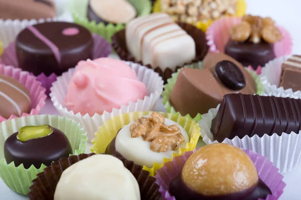 Finom Barna Csokoládé Termékek — Stock Fotó