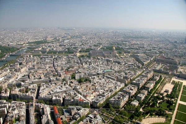 Aerial View Paris Eiffel Tower — Stock Photo, Image