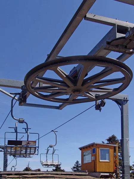 Stoeltjeslift Skigebieden Oostenrijk — Stockfoto