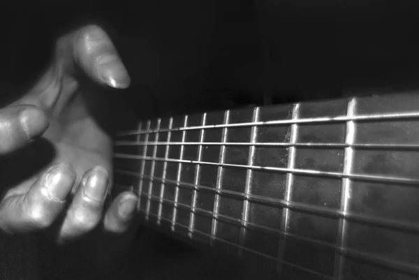 Guitarra Instrumento Musical Cordas — Fotografia de Stock