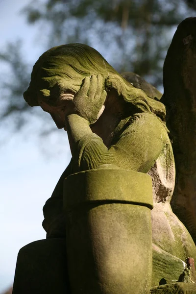 Statua Angelo Una Tomba — Foto Stock