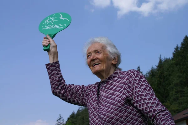 Portret Uroczej Babci — Zdjęcie stockowe