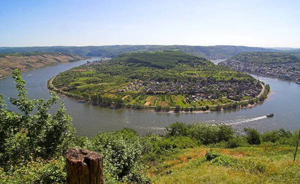 Rhine Pętla Boppard — Zdjęcie stockowe
