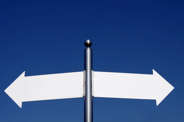 Rendering Signpost Blue Arrow — Stock Photo, Image