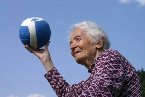 Senior Woman Portrait Elderly Person — Stock Photo, Image