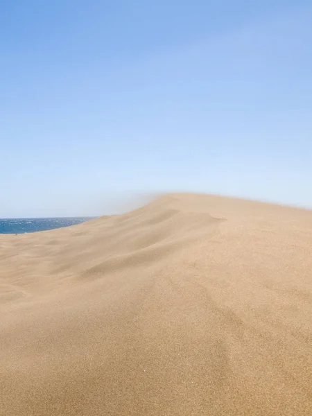 Песчаная Пустыня Maspalomas Гран Канария — стоковое фото
