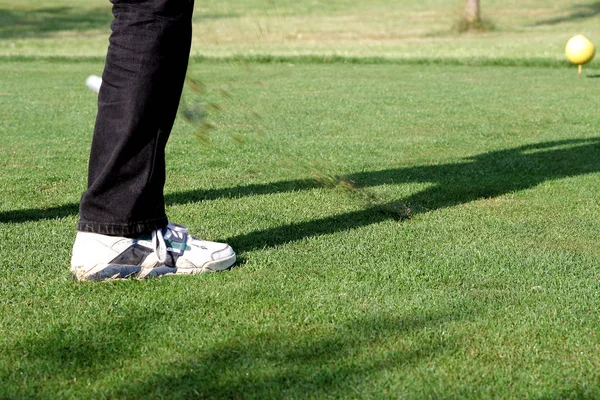 Golfe Jogo Bola Conceito Esporte — Fotografia de Stock