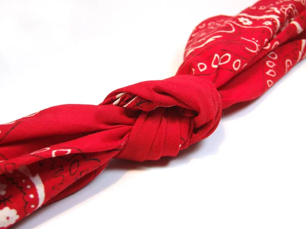 Red Scarf White Background — Stock Photo, Image