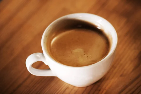 Sıcak Kahvenin Manzarasını Kapat — Stok fotoğraf