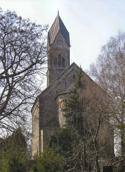 Vista Panoramica Della Vecchia Chiesa — Foto Stock